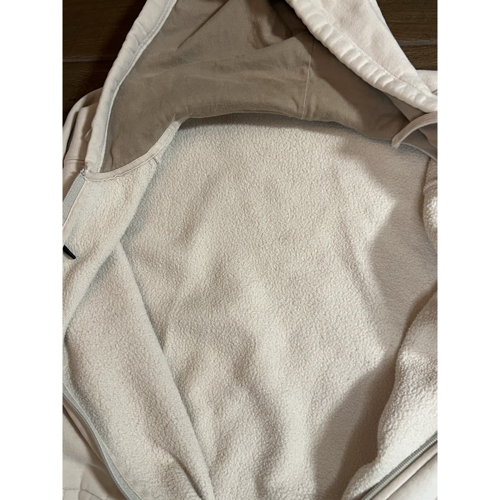 Columbia Mens Hoodie Sweatshirt Full Zip Beige XL Ski Hiking Hooded - Picture 5 of 9
